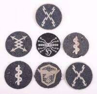 7x WW2 German Luftwaffe Cloth Qualification / Proficiency Badges