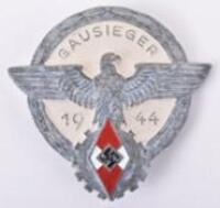 Third Reich Hitler Youth Gausieger 1944 Award Badge