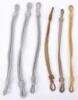 6x WW2 German Officers Peaked Cap Chin Cords