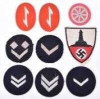 Grouping of WW2 Deutsches Jungvolk (DJ) and Hitler Youth Insignias