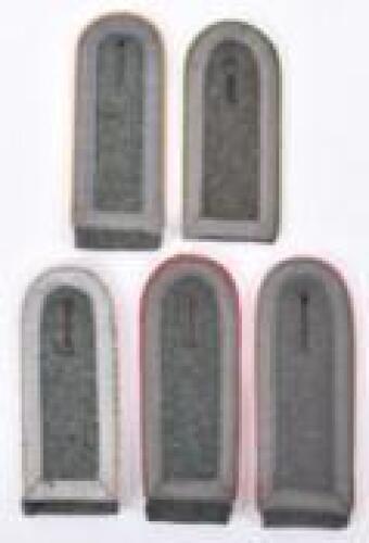 5x WW2 German Combat Tunic Shoulder Boards