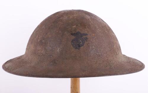 WW1 American M-1917 USMC Steel Combat Helmet