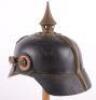 Rare Imperial German Other Ranks Pickelhaube for 3rd Battalion Infantry Regiment Nr 96 (Schwarzburg-Rudolstadt) - 5