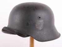 WW2 German Armed Forces M-42 Steel Combat Helmet