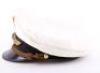 Rare WW2 German Luftwaffe Generals Summer Pattern White Toped Peaked Cap - 4