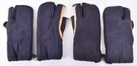 2x Pairs of Royal Navy Gunners Gloves