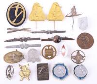 Grouping of 1930’s and Third Reich Era Skiing Related Badges and Insignia