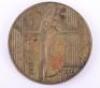 Third Reich 1936 Berlin Olympics Small Bronze Medallion - 2