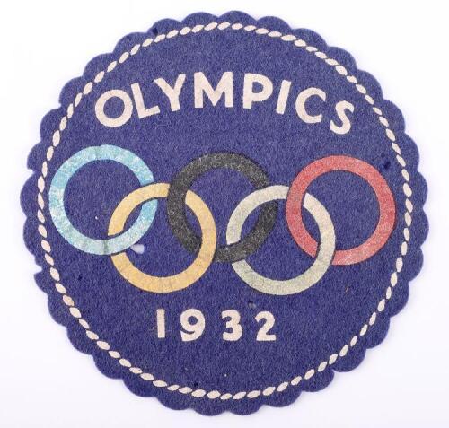 1932 Summer Olympic Games Felt Patch