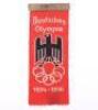 Scarce Third Reich Era German Olympic Silk Badge