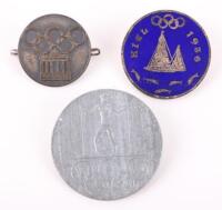 3x Third Reich Period 1936 Olympics Badges