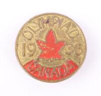 Scarce Berlin 1936 Olympics Canadian Badge