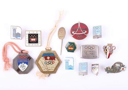 Collection of Olympic Games Commemorative Badges