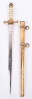 Rare Long Model Imperial German Naval Officers Dress Dagger by WKC