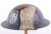 WW1 American 79th Infantry Division Camouflaged Steel Combat Helmet - 2