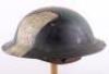 WW1 American 79th Infantry Division Camouflaged Steel Combat Helmet - 3