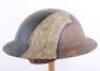 WW1 American 79th Infantry Division Camouflaged Steel Combat Helmet - 5