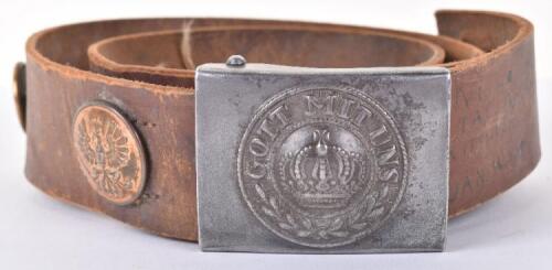 WW1 German Prussian Other Ranks “Hate” Belt