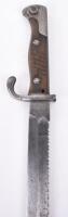 Imperial German Pioneer Battalion Marked Mauser 98/05 Bayonet with Sawback Blade