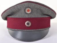 Scarce WW1 Bavarian Chevauleger / Mounted Artillery Officers Peaked Cap