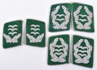 3x Pairs of Luftwaffe Field Division Officers Collar Patches