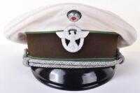 Rare Third Reich Police (Schutzpolizei) Officers Summer Issue Peaked Cap