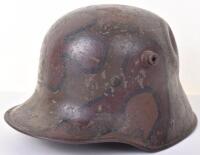 WW1 German Battle Damaged M-16 Steel Combat Helmet