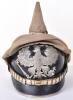 Imperial German Prussian Pioneer Officers Pickelhaube with Trench Cover