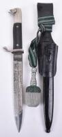 WW2 German Luftwaffe Dress Bayonet with Engraved Blade by Carl Eickhorn