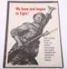 WW2 American We Have Just Begun to Fight Poster