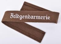 Third Reich Enlisted Mans Feldgendarmerie Cuff Title