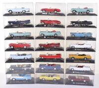 Twenty Two New Ray American Diecast Model Cars, 1:43 scale