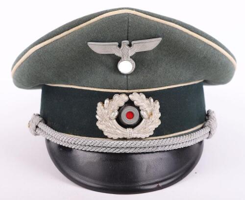 WW2 German Army Infantry Officers Peaked Cap