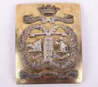 Scottish Post 1881 Argyll & Sutherland Highlanders Officers Cross Belt Plate Retailed by Brook & Son, Edinburgh