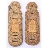 Matched Pair of Saxon Army Officials Shoulder Straps