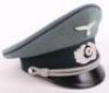 WW2 German Army Medical Officers Peaked Cap - 3