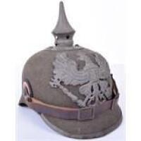 Prussian Enlisted Mans Ersatz Felt Pickelhaube