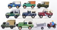 Eight Britains Unboxed Land Rover Models