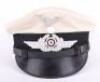 Rare WW2 German Luftwaffe Air Traffic Control NCO’s Summer Pattern White Topped Peaked Cap