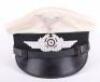 Rare WW2 German Luftwaffe Air Traffic Control NCO’s Summer Pattern White Topped Peaked Cap - 2