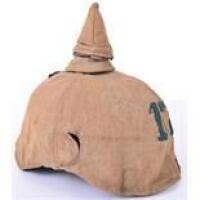 Prussian Other Ranks Pickelhaube with Original Trench Cover