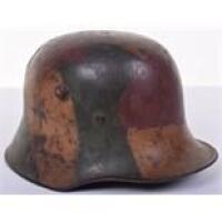 M.16 Camouflaged Battle Damaged Steel Combat Helmet