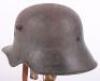 Rare WW1 German M-18 Ear Cut Out Steel Combat Helmet - 6