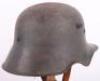 Rare WW1 German M-18 Ear Cut Out Steel Combat Helmet - 8