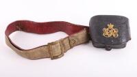 Victorian Royal Engineers Officers Binocular Case and Cross Belt