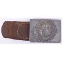 Wurttemberg Two Piece Zinc Plated Belt Buckle