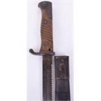 Mauser Model 98 Saw Back Bayonet