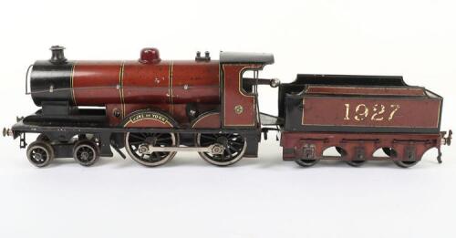 Bing for Bassett-Lowke 0 gauge 4-4-0 Duke of York locomotive and tender