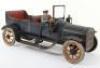 Large Bing tinplate clockwork Four-Seater Open Tourer Motor car, German 1912-15 - 3