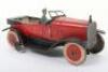 A Charles Rossignol tinplate clockwork open tourer, French 1920s - 3